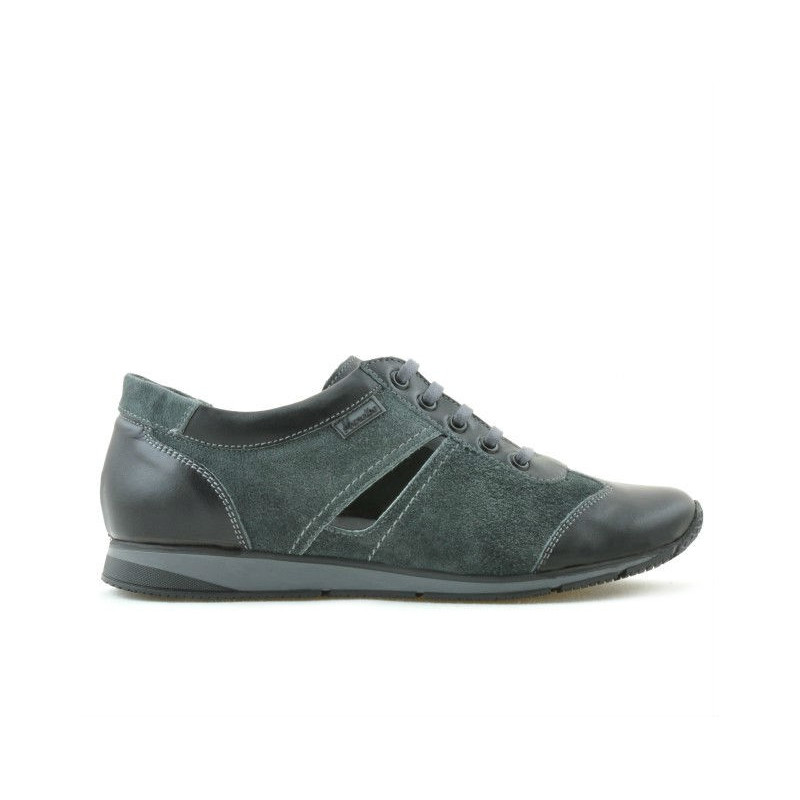 Damen-Sportschuhe 196 schwarz+grau