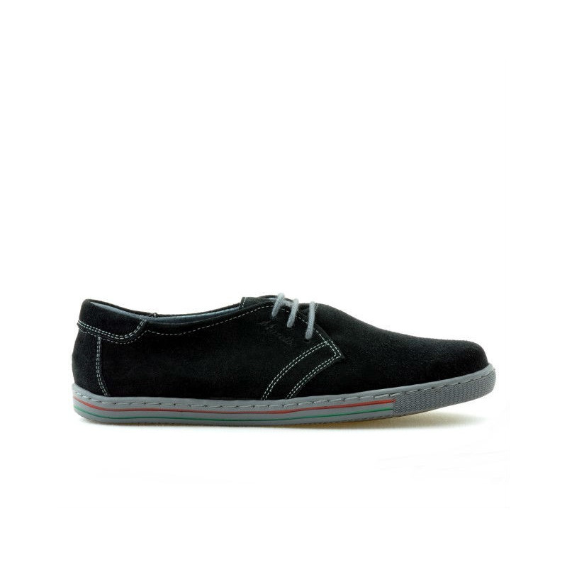 Damensportschuhe 623 schwarz Velours