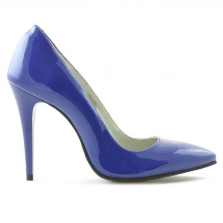 Elegante Damenschuhe 1241 blauer Lack