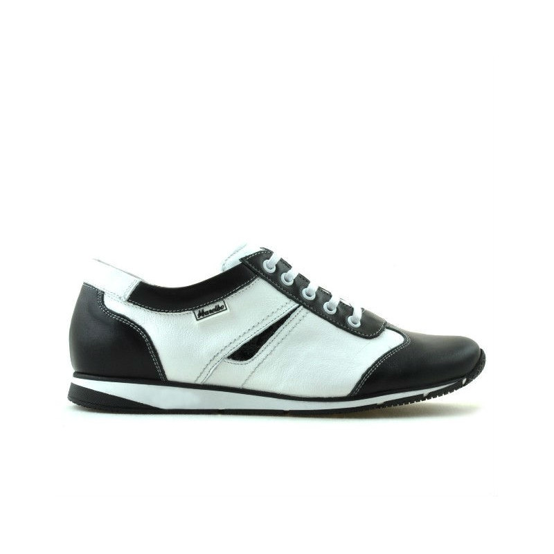 Damen-Sneaker 196 schwarz+weiß
