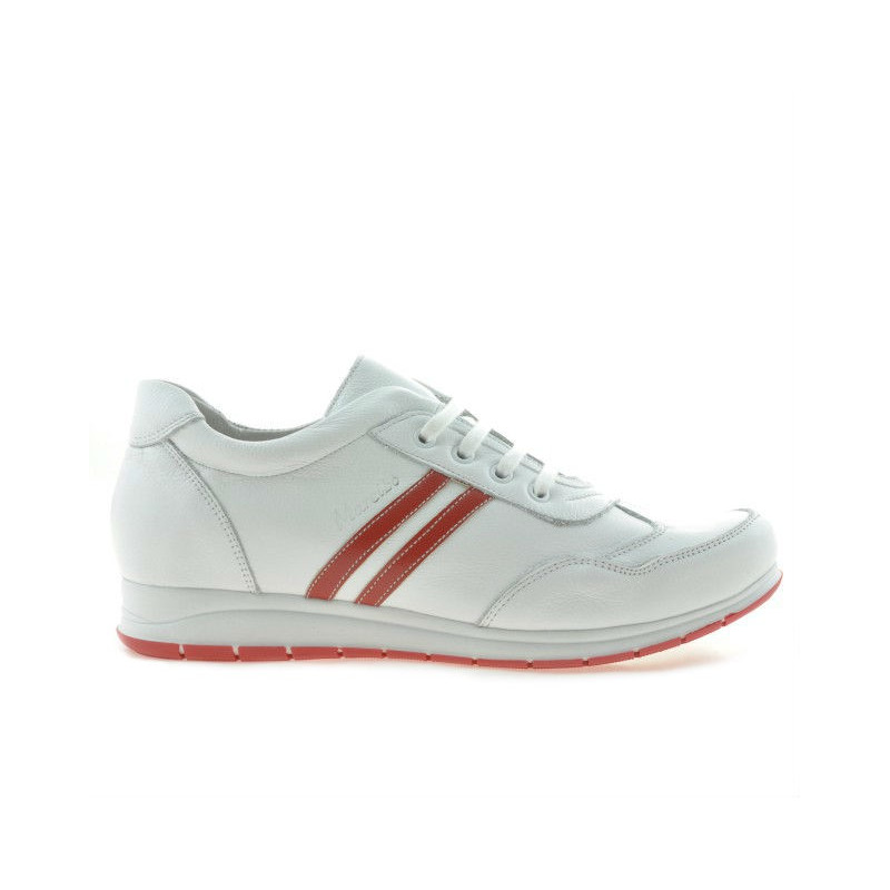 Damen-Sportschuhe 641 weiß+rot