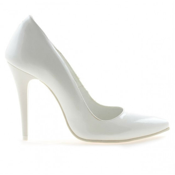 Elegante Damenschuhe 1241 Lack Weiß Elegante Damenschuhe 1241 Lack Weiß