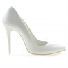 Elegante Damenschuhe 1241 Lack Weiß