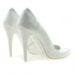 Elegante Damenschuhe 1241 Lack Weiß