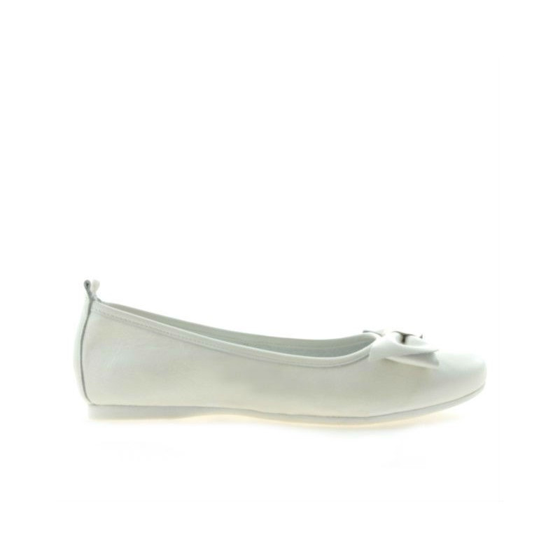 Damen Ballerinas 638 perlmuttweiß