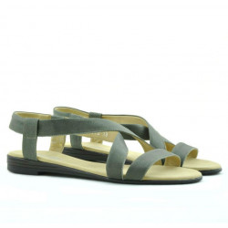 Damen Sandalen 5010 khaki perlglanz