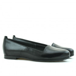 Damen-Ballerinas 662 Lackschwarz