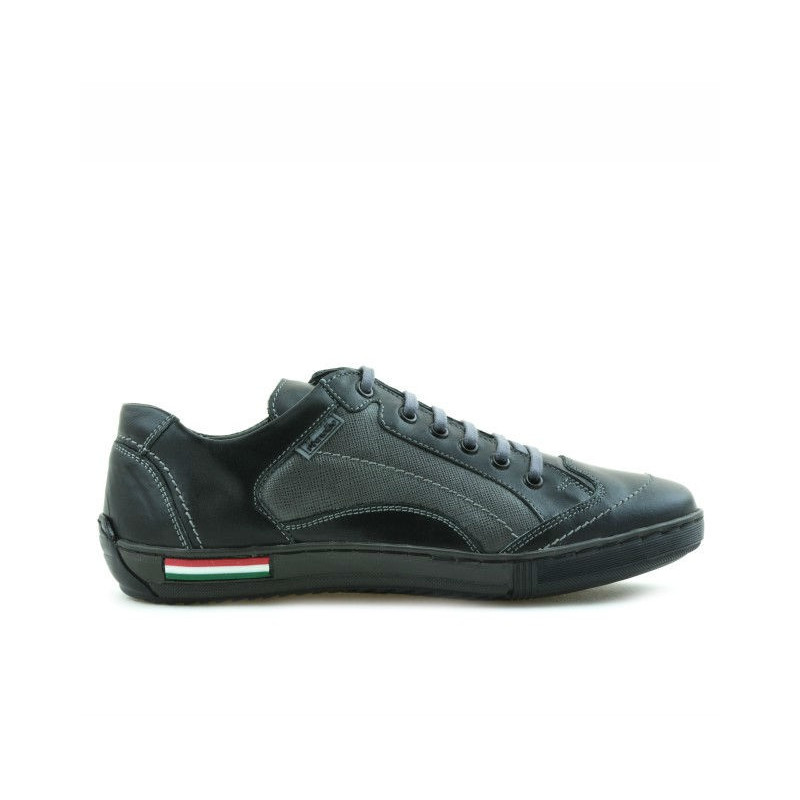 Jugendsportschuhe 307 schwarz+grau