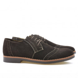 Casual / elegante Herrenschuhe 746 Kaffee Velours