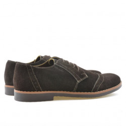 Casual / elegante Herrenschuhe 746 Kaffee Velours