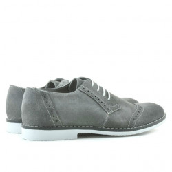 Herren Freizeit-/Elegantschuhe 746 grau Velours