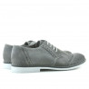Herren Freizeit-/Elegantschuhe 746 grau Velours