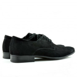 Elegante Herrenschuhe 786 schwarz Veloursleder