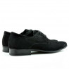 Elegante Herrenschuhe 786 schwarz Veloursleder