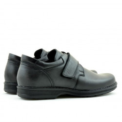 Casual / elegante Herrenschuhe 854sc schwarz Klettverschluss