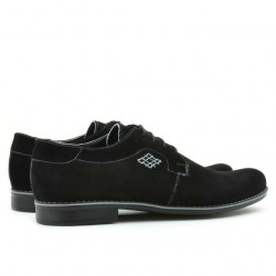 Herren Freizeitschuhe / elegante Schuhe 730 schwarz Velours