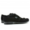 Herren Freizeitschuhe / elegante Schuhe 730 schwarz Velours