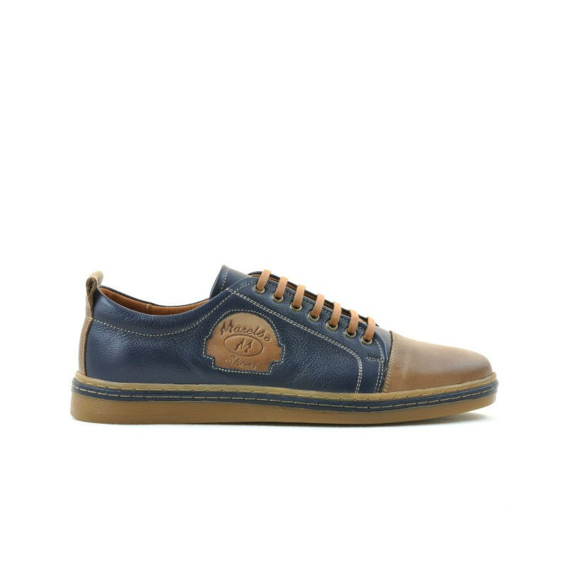Casual/Sport Herrenschuhe 766 Indigo+Braun