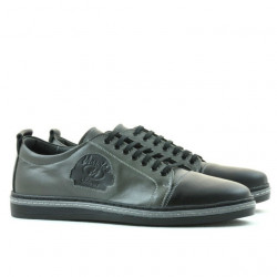 Herrenschuhe casual/sport 766 schwarz+grau