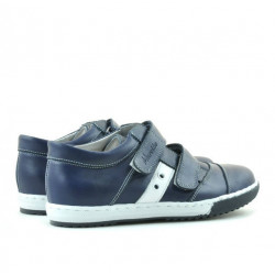 Kinderschuhe 134 Indigo+Weiß