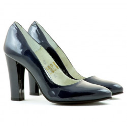 Elegante Damenschuhe 1214 Lack Indigo