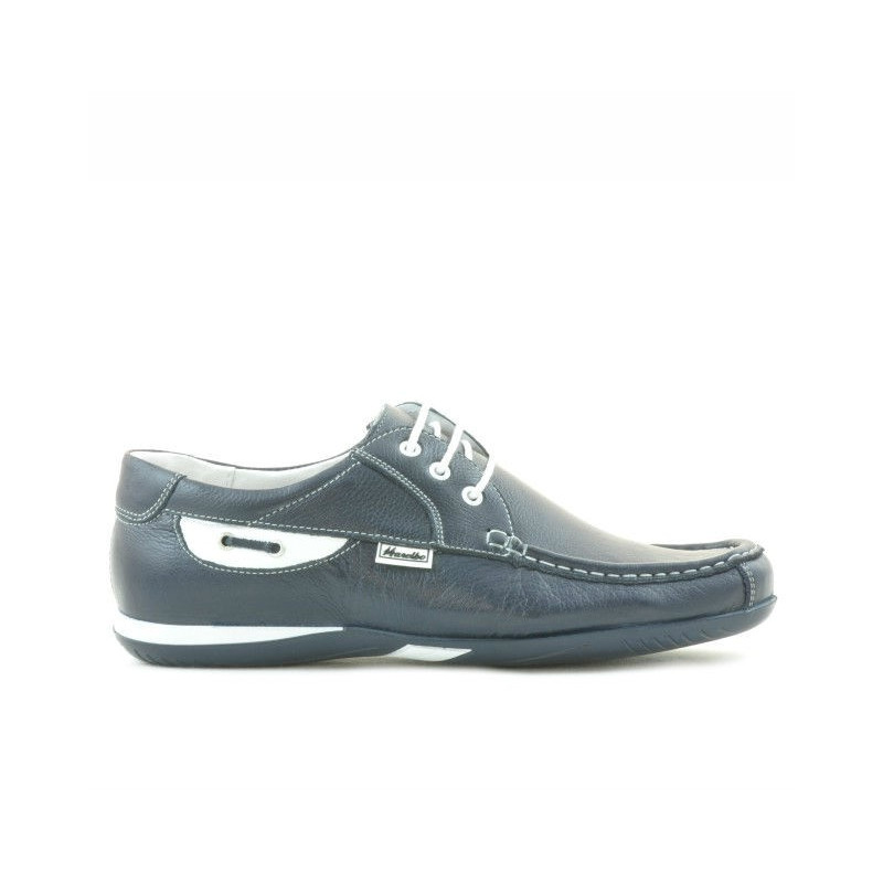 Herrenschuhe 718 indigo+weiß