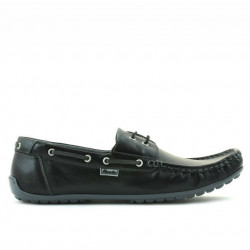 Herren-Mokassins 778 schwarz+grau