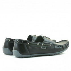 Herren-Mokassins 778 schwarz+grau