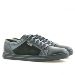 Herrensportschuhe 851 schwarz+grau