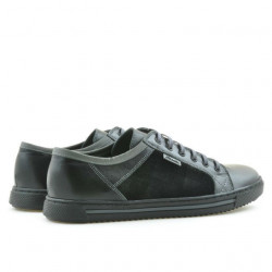 Herrensportschuhe 851 schwarz+grau