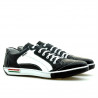 Herrensportschuhe 707 schwarz+weiß