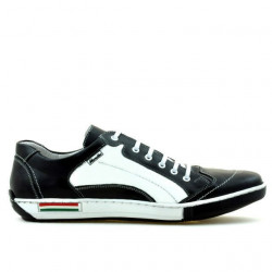 Herrensportschuhe 707 schwarz+weiß