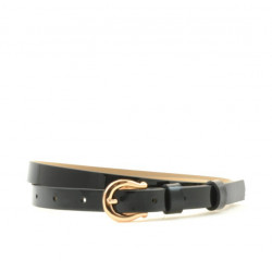 Damen Gürtel 04m schwarzer Lack