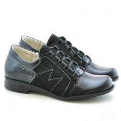 Damen Freizeitschuhe 608 kombiniert Lack Schwarz