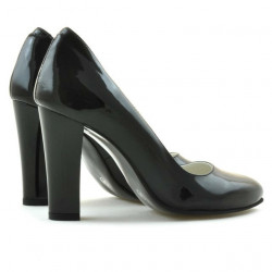 Elegante Damenschuhe 1214 Lack Schwarz