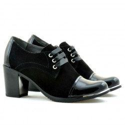 Damen Freizeitschuhe 667 in kombinierter schwarzer Lackoptik