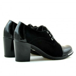 Damen Freizeitschuhe 667 in kombinierter schwarzer Lackoptik