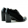 Damen Freizeitschuhe 667 in kombinierter schwarzer Lackoptik