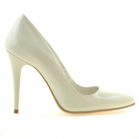 Elegante Damenschuhe 1241 Lack Beige01