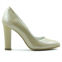 Elegante Damenschuhe 1214 Lack Beige02