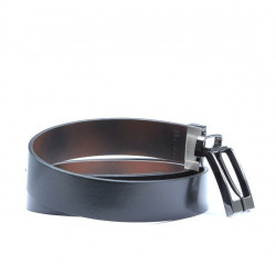 Herrengürtel 08b zweifarbig schwarz+braun