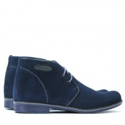 Jugendstiefel 464 indigo Veloursleder