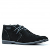 Herrenstiefel 454 schwarz Velours+grau