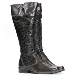 Damenstiefel 233 Kaffee Balon