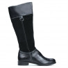 Damenstiefel 3232 schwarz kombiniert
