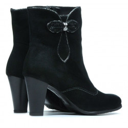 Damenstiefeletten 1136 schwarz Antilope