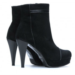 Damenstiefeletten 1130 schwarz Antilope