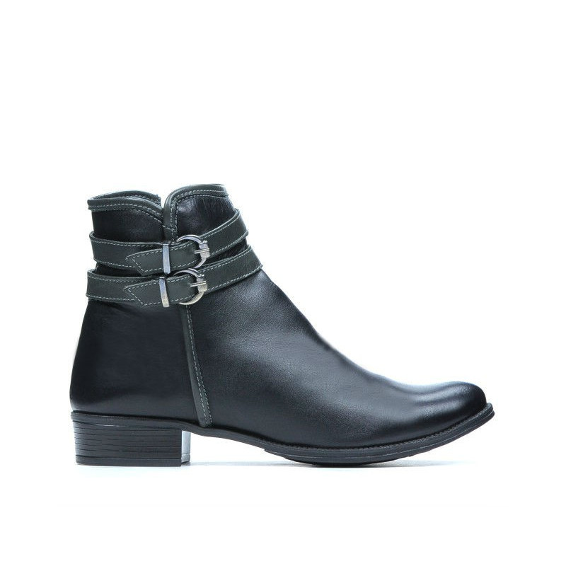Damenstiefel 3262 schwarz+grau