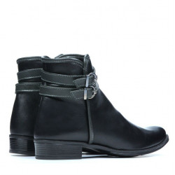 Damenstiefel 3262 schwarz+grau