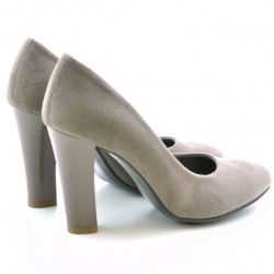 Damen elegante Schuhe 1214 Capuccino Antilope